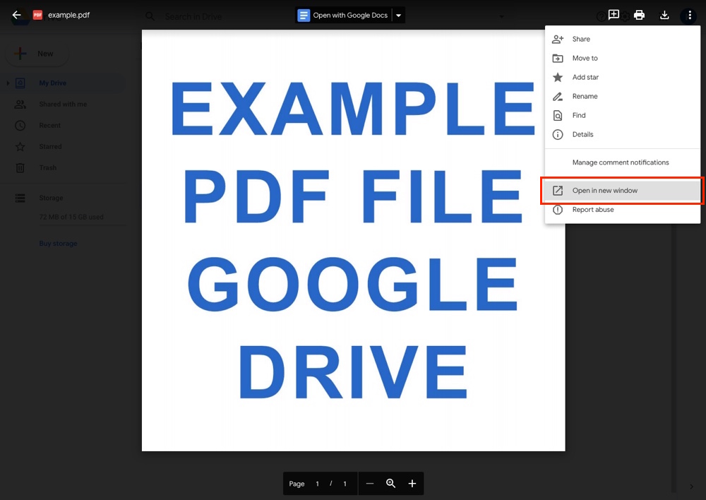 google drive setting 1