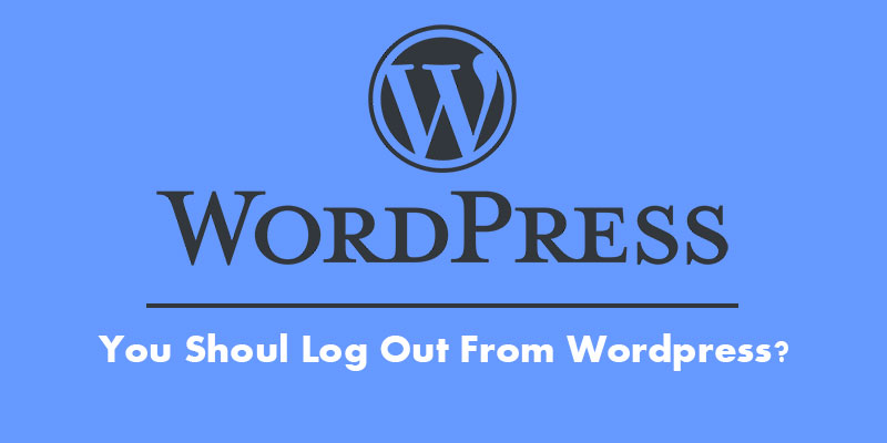 wordpress logout