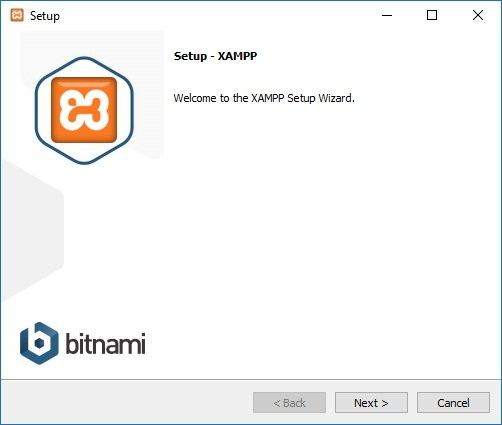شروع نصب xampp